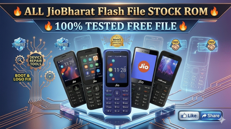 All Jio Bharat Flash File (Stock Rom) 100% Tested File