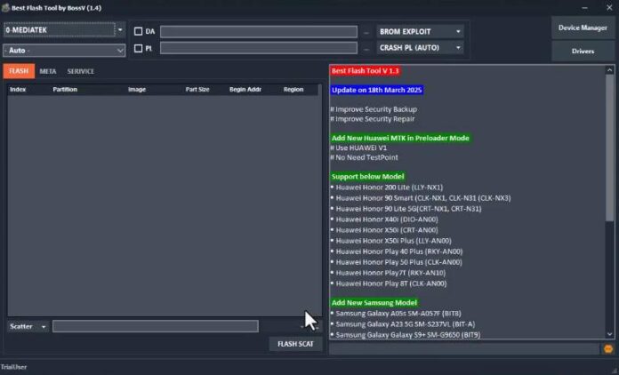 BFT Best Flash Tool by BossV V1.6 (Miracle Team) – Latest Version