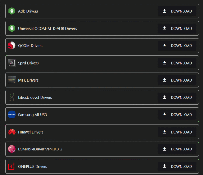 All driver download pic