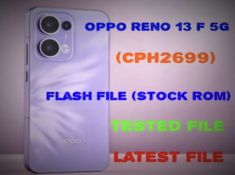 Oppo Reno 13 F 5G CPH2699 Flash File (Stock ROM) tested