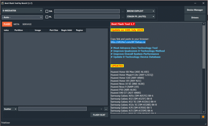 BFT Best Flash Tool V1.7 (Miracle Team) – Latest Version 16 Jul 2025