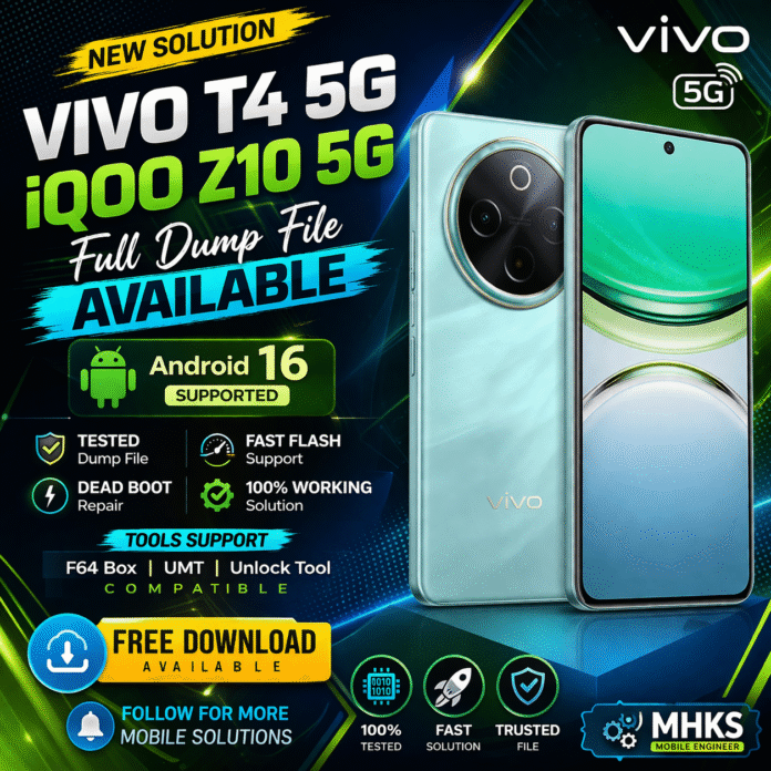 Vivo T4 5G I2407 iQOO Z10 5G Full Dump File Vivo T4 5G I2407 iQOO Z10 5G Full Dump File