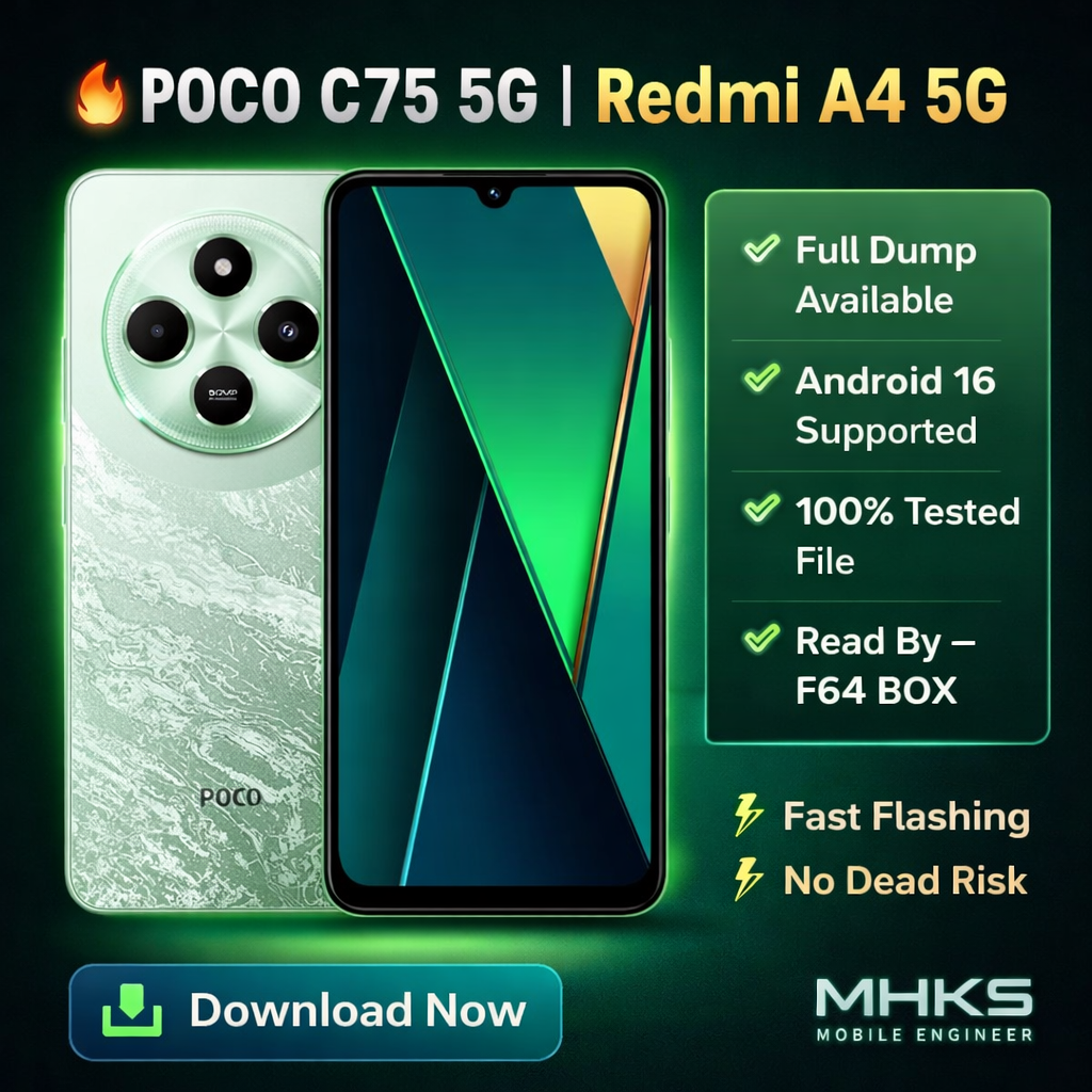 POCO C75 5G Redmi A4 5G (warm) Full Dump Android 16 Read By-F64 BOX