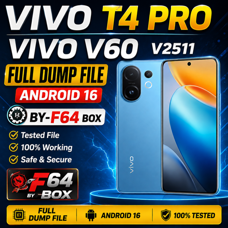 Vivo T4 Pro / Vivo V60 V2511 Full Dump File Android 16 BY-F64 Box