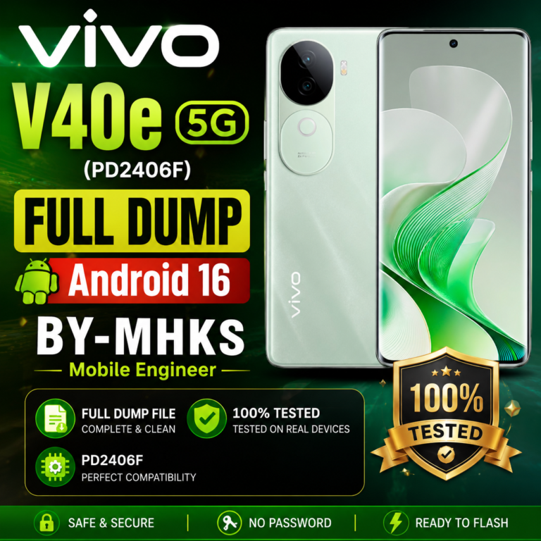 Vivo V40e 5G (PD2406F) Full Dump File Android 16 BY-F64