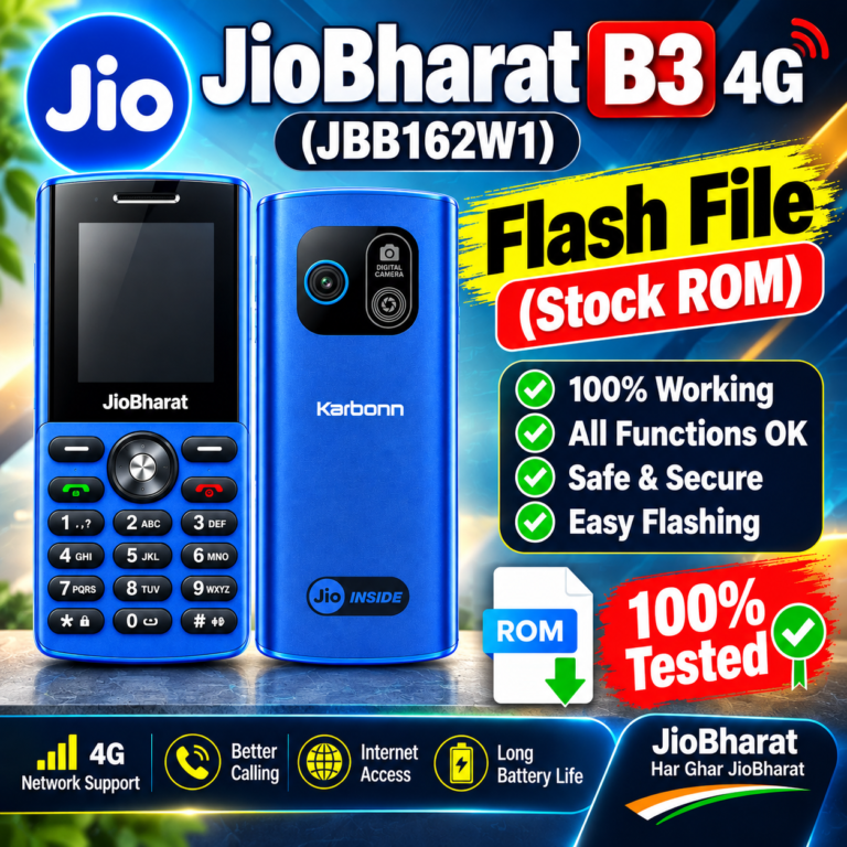 JioBharat B3 4G (JBB162W1) Flash File (Stock ROM)