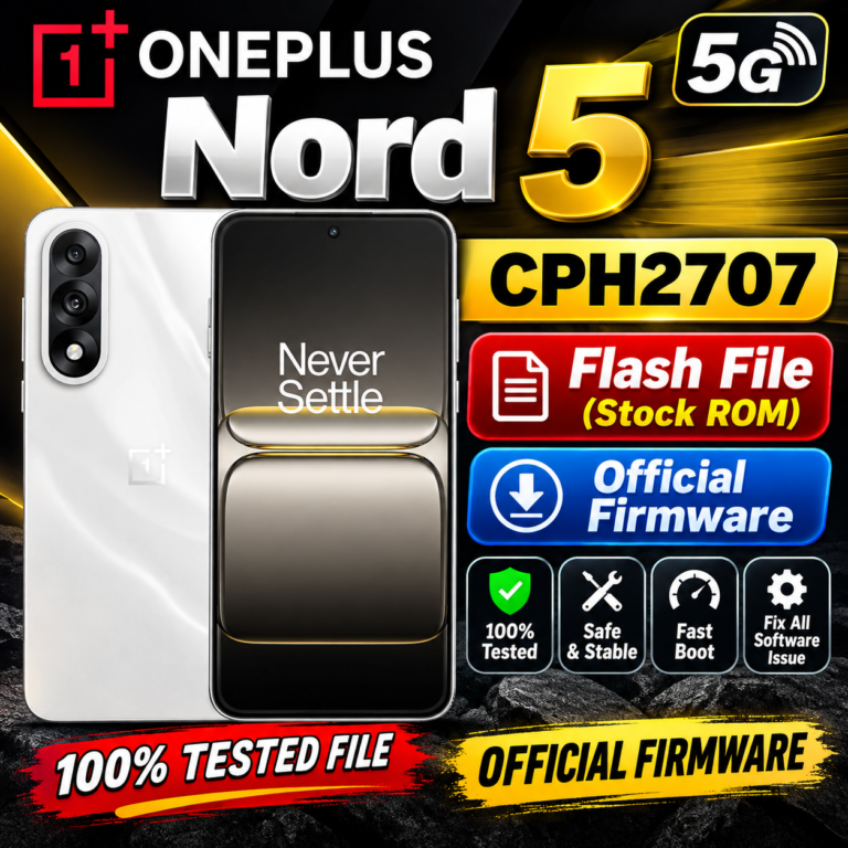 OnePlus Nord 5 5G CPH2707 Flash File (Stock ROM) – Official Firmware