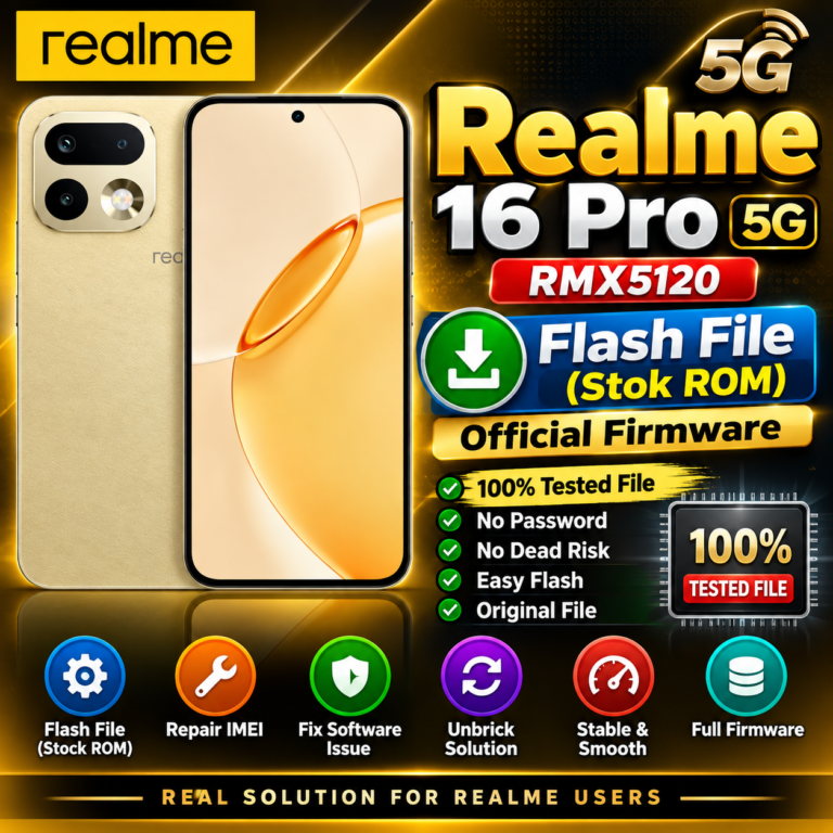 realme 16 Pro 5G RMX5120 Flash File (Stok Rom)
